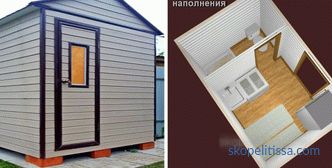 Hozblok, aynı çatı altında tuvalet, odun, duş ve diğer binaların bulunduğu Moskova bölgesinde hozblok satın aldı
