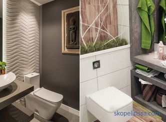 Küçük bir tuvaletin dekorasyonu, malzeme ve renk seçimi için kurallar, popüler detaylar ve stiller