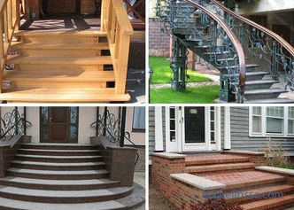 Eve giriş merdivenleri: gereksinimler, bileşenler, malzemeler