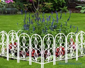 Çiçek yataklar için dekoratif çitler - tasarımcılar, fotoğraflar, fikirler hakkında en iyi fikirler