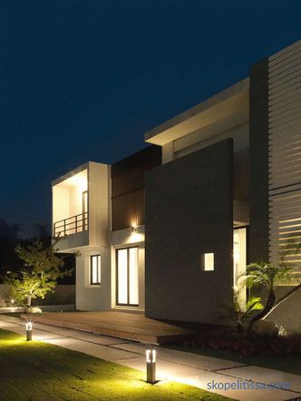 Düz çatı ile iki katlı modern bir ev tasarımı