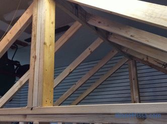 Evin çatısının inşası - inşaatın aşamaları ve elemanların sabitleme yöntemleri