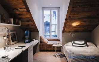 Tavan arasında ahşap bir evde iç tasarım ve tasarım, yazlıkta ikinci kat, çatı katının çatısı, fikirler, fotoğraflar