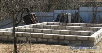 Vakıf beton bloğu 200x200x400, FBS bloğunun Moskova'daki kuruluşu, uygulaması, fiyatları