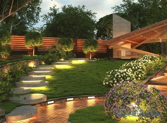 Peyzaj tasarımında bahçe ışıkları, çeşitleri, özellikleri, seçim nüansları