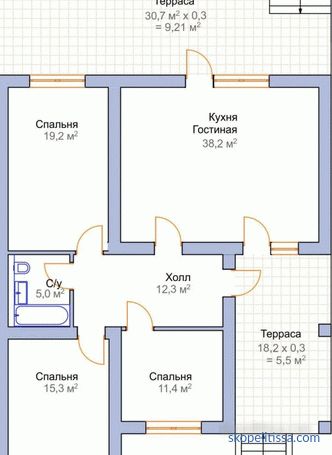 Ekonomi sınıfı ucuz kır evlerinin projeleri: Moskova'da planlama, inşaat